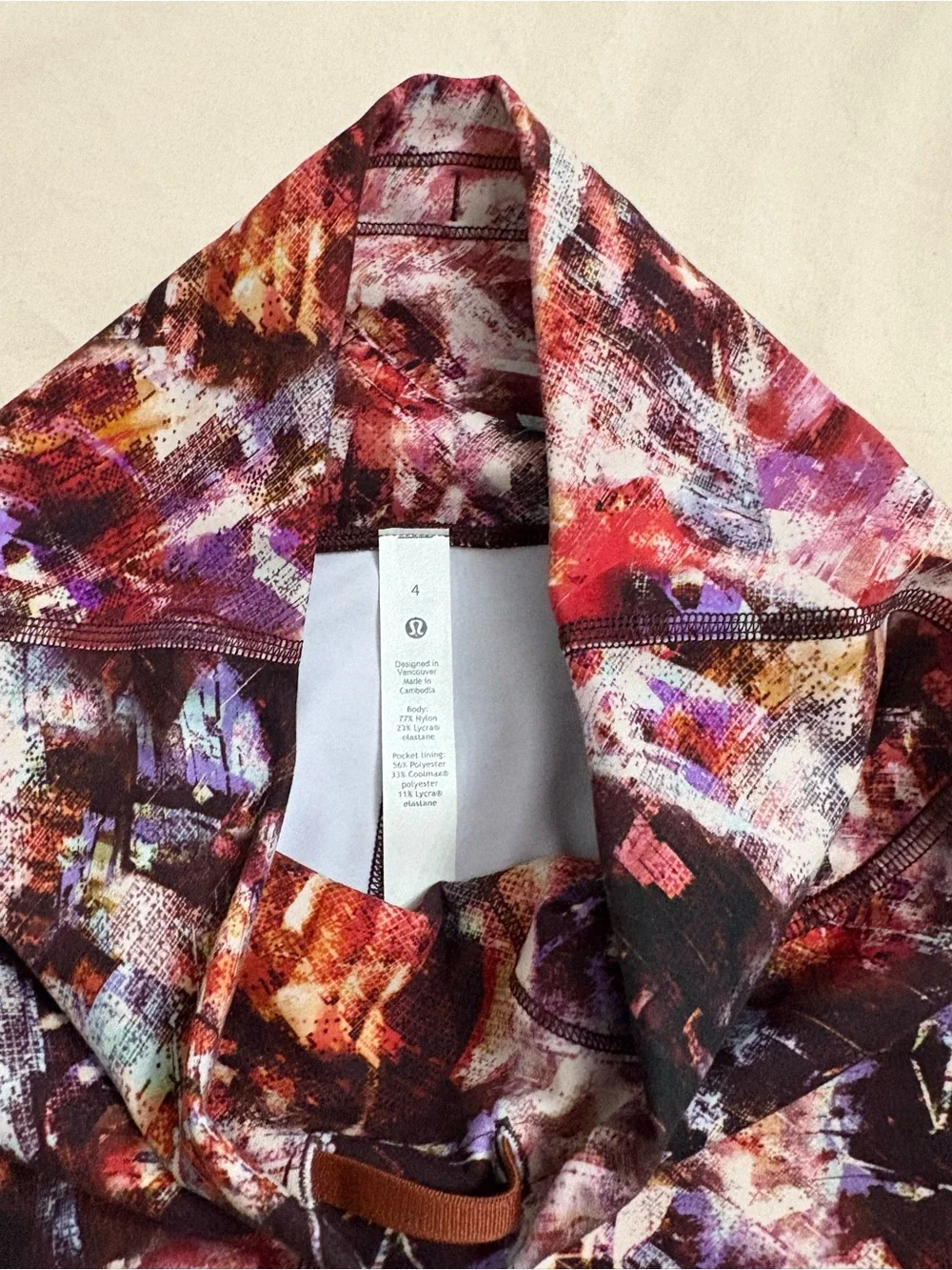 Lululemon Printed High-Waist Leggings in Multicolor